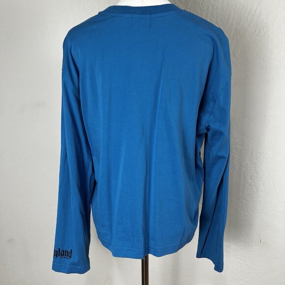 Disney Mickey Friends Blue Long Sleeve Shirt Size Large Minnie Horace Clarabelle - Picture 5 of 11